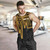 Kosrae Personalised Men Tank Top - Kosrae Seal In Heartbeat Patterns Style (Gold) 3