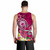Samoa Custom Personalised Men Tank Top - Turtle Plumeria (Pink) 3