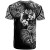 Tonga Polynesia Custom Personalised T-Shirt - Tonga Tribal Flower White 2