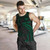 Hawaii Polynesian Custom Personalised Men Tank Top - Green Tribal Wave 4