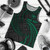 Hawaii Polynesian Custom Personalised Men Tank Top - Green Tribal Wave 5