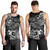 Chuuk Men Tank Top - White Shark Polynesian Tattoo 1