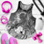 Cook Islands Custom Personalised Women Racerback Tank - Humpback Whale with Tropical Flowers (White) 1