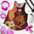 Tahiti Custom Personalised Women Racerback Tank - Tribal Tuna Fish 1