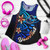 Chuuk Custom Personalised Women Racerback Tank - Vintage Tribal Mountain 1