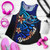 Chuuk Custom Personalised Women Racerback Tank - Vintage Tribal Mountain 1