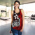 Samoa Polynesian Women Racerback Tank Red - Turtle With Hook 3