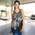 Cook Islands Polynesian Racerback Tank (Women) - White Turtle 5