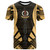 Vanuatu T-Shirt - Vanuatu Coat Of Arms Polynesian Tattoo Gold Style