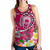 Samoa Custom Personalised Women Racerback Tank - Turtle Plumeria (Pink) 2