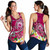 Samoa Custom Personalised Women Racerback Tank - Turtle Plumeria (Pink) 4