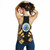Federated States Of Micronesia Women Racerback Tank - Polynesian Tattoo Gold 2