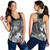 American Samoa Polynesian Custom Personalised Women Racerback Tank - Humpback Whale with Tropical Flowers (White) 4