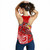 Tonga Women Racerback Tank - Red Shark Polynesian Tattoo 4
