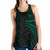 Hawaii Polynesian Women Racerback Tank - Green Tribal Wave 2