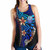 Tahiti Custom Personalised Women Racerback Tank - Vintage Tribal Mountain 2