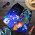 Pohnpei Custom Personalised Men Shorts - Humpback Whale with Tropical Flowers (Blue) 1