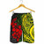 Hawaii Men Shorts - Polynesian Patterns With Hibiscus Flowers 2 Hawaii Men Shorts - Polynesian Patterns With Hibiscus Flowers 2