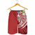 FSM Polynesian Men Shorts - Summer Plumeria (Red) 2