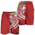 FSM Polynesian Men Shorts - Summer Plumeria (Red) 3