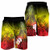 [Custom Personalised] Samoa Men Shorts- Humpback Whale with Tropical Flowers (Yellow) 2