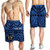 Fiji Personalised Men Short - Fiji Seal With Polynesian Tattoo Style ( Blue) 2