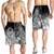 Federated States of Micronesia Custom Personalised Men Shorts - Humpback Whale with Tropical Flowers (White) 3
