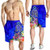 Tahiti Men Shorts - Turtle Plumeria (Blue) 3