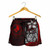 Yap Micronesia Women Shorts Red - Turtle With Hook 2
