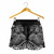 Guam Polynesian Women Shorts - White Shark Polynesian Tattoo 3