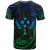 Kosrae Micronesia Custom Personalised T-Shirt - Blue Tribal Wave Ver.02 2