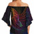 Solomon Islands Off Shoulder Wrap Waist Top - Butterfly Polynesian Style  2