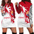 Tahiti Polynesian Hoodie Dress - Tahiti Flag Coconut Tree 1