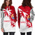Tahiti Polynesian Hoodie Dress - Tahiti Flag Coconut Tree 2