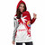 Tahiti Polynesian Hoodie Dress - Tahiti Flag Coconut Tree 4