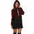 Gambier Islands Women Hoodie Dress - Gambier Islands Coat Of Arms Polynesian Red Black 3