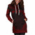 Fiji Women Hoodie Dress - Polynesian Red Chief 5