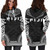 Fiji Women Hoodie Dress - Polynesian Black Chief 2
