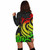 Hawaii Women Hoodie Dress - Reggae Tentacle Turtle 3