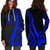 Vanuatu Women Hoodie Dress - Blue Polynesian Tentacle Tribal Pattern 2 Vanuatu Women Hoodie Dress - Blue Polynesian Tentacle Tribal Pattern 2