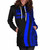 Vanuatu Women Hoodie Dress - Blue Polynesian Tentacle Tribal Pattern 5 Vanuatu Women Hoodie Dress - Blue Polynesian Tentacle Tribal Pattern 5