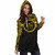 Fiji Women Hoodie Dress - Fiji Coat Of Arms Polynesian Gold Black 4