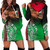 Vanuatu Women Hoodie Dress Polynesian Palm Tree Flag 1