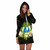 Yap State Hoodie Dress - Polynesian Gold Patterns Collection 3