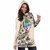 Guam Hoodie Dress - Guam Coat Of Arms & Beige Hibiscus 4