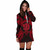 Niue Polynesian Hoodie Dress Map Red 3