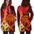 American Samoa Personalised Custom Women Hoodie Dress - Tribal Tuna Fish 2