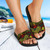 Palau Sandals - Turtle Hibiscus Pattern Reggae 2