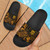 Tuvalu Sandals - Turtle Hibiscus Pattern Gold 1