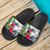 Wallis And Futuna Custom Personalised Slide Sandals White - Turtle Plumeria Banana Leaf 3